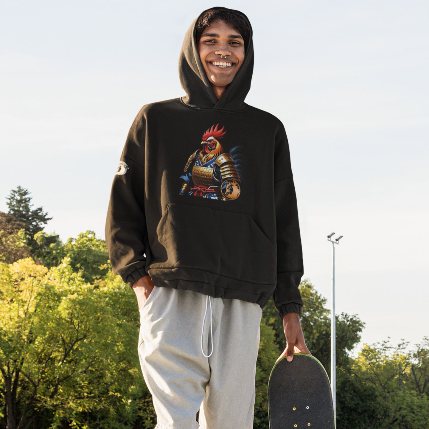 Hoodie - Samurai Rooster V.2 Graphic Hoodie - First Edition (3 Colors)