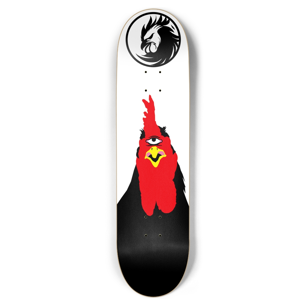 One-Eyed Rooster Skateboard Deck